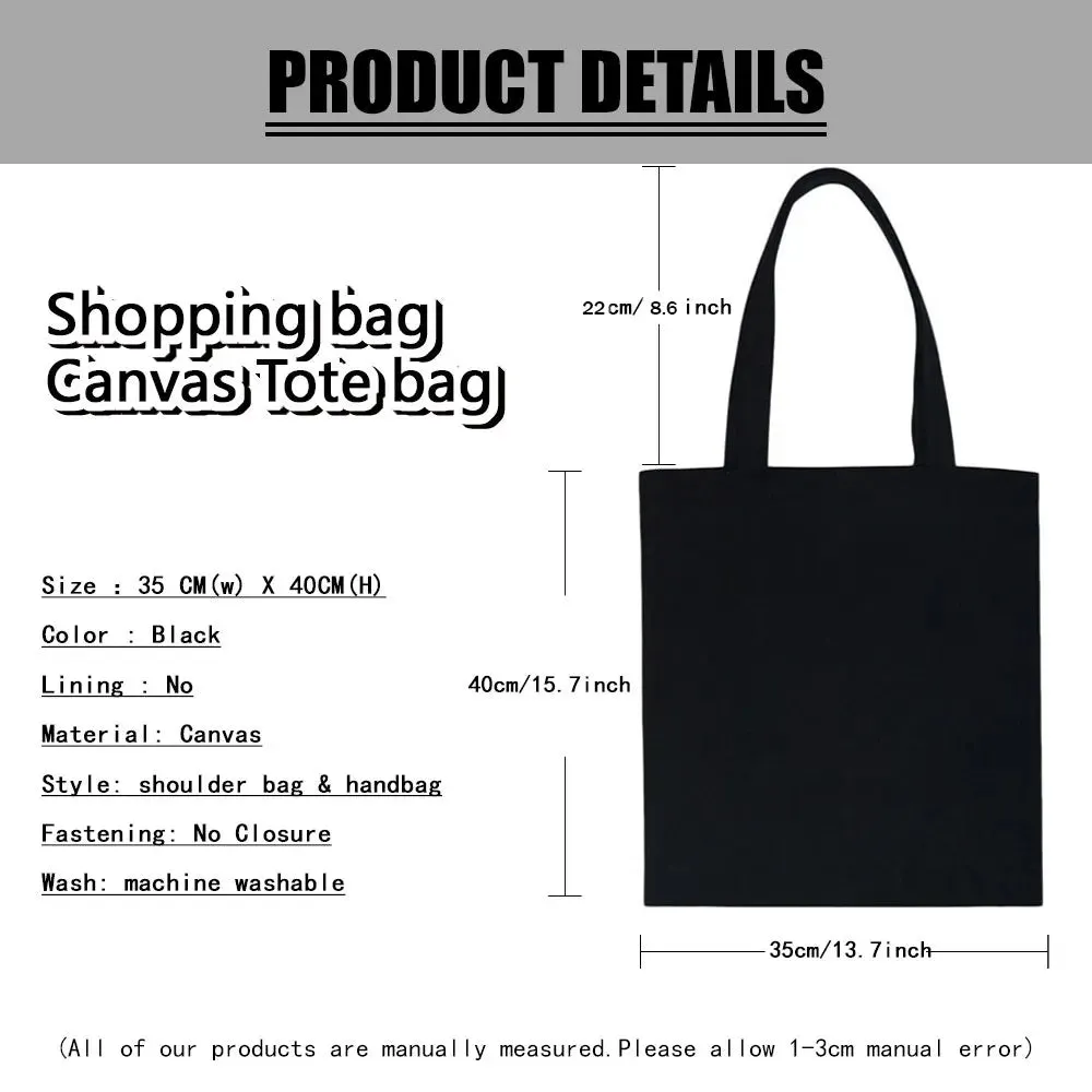 ✨ Cute Cat Manga Tote Bag 🐾 Fun Canvas Shopper for All Your Adventures! 👜