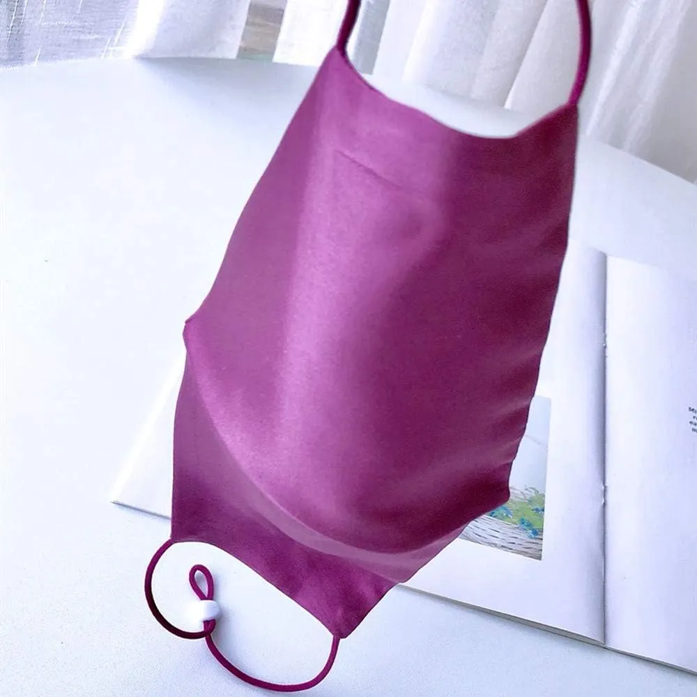 100% Mulberry Silk Mask Adjustable with Filter Pocket