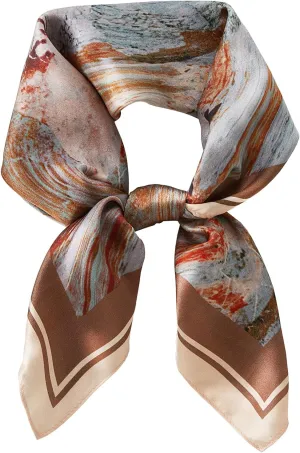 100% Mulberry Silk Scarf 27"x27" Square Silk Scarves Hair Wrap Neck Head Scarf for Women, Mothers Day Gifts