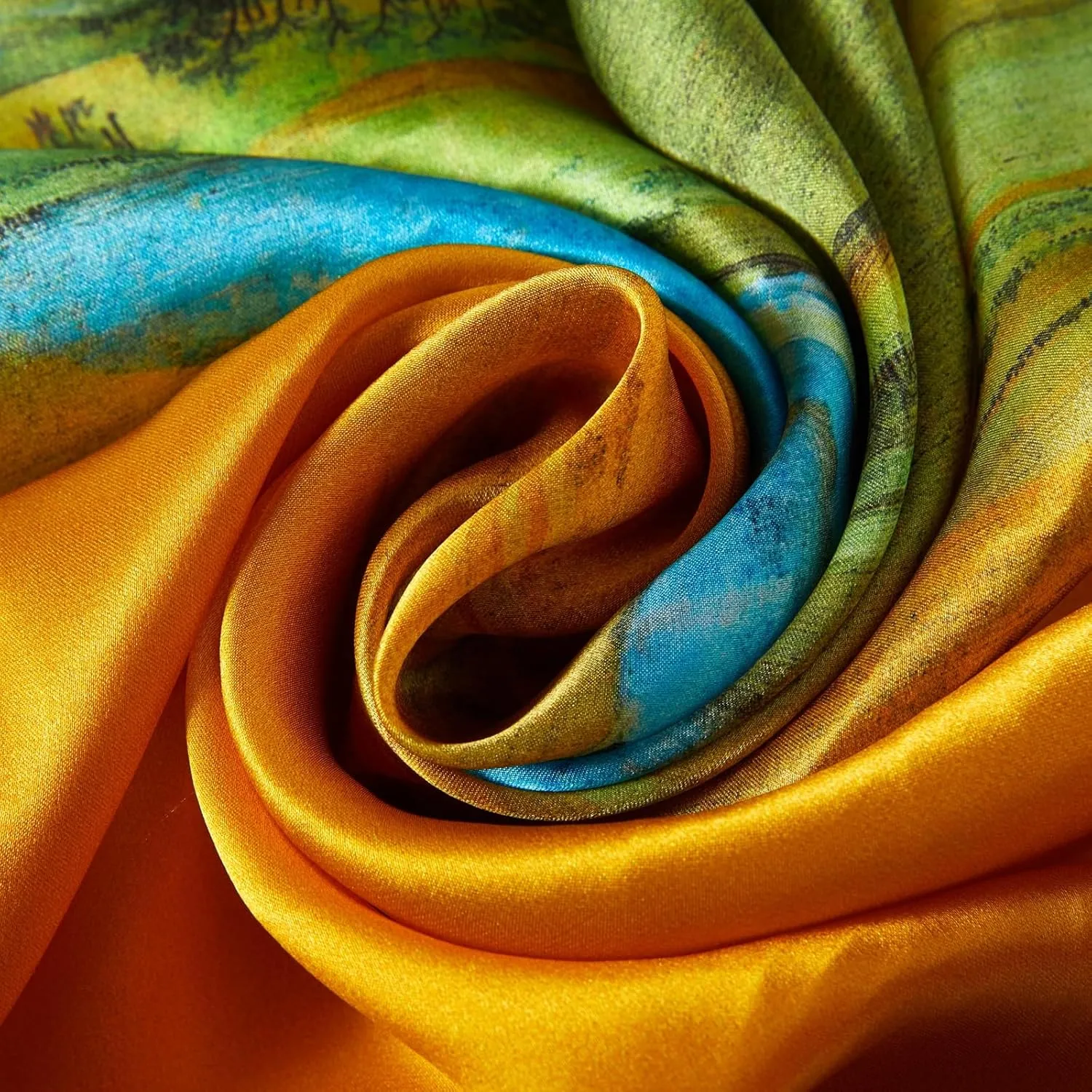 100% Mulberry Silk Scarf 43 Inches Large Square Wrap for Hair Night Sleeping Scarf for Women Head Scarf