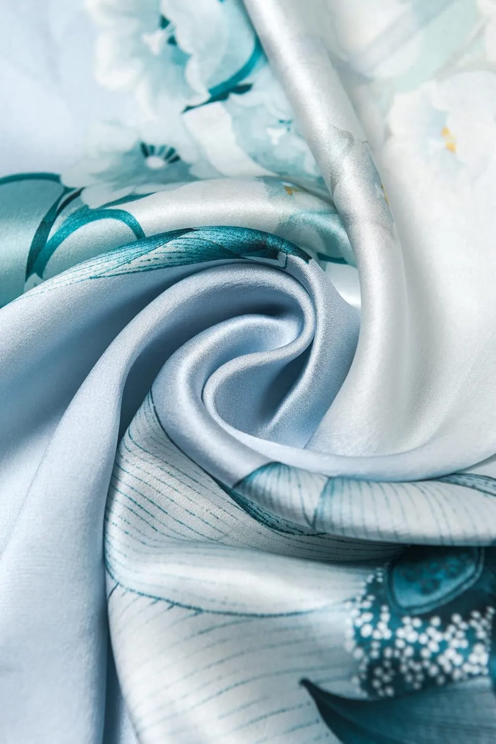 100% Mulberry Silk Scarf - 70'' X 21'' Long Satin Fashion Designer Scarf - Lightweight Wraps with Gift Packed