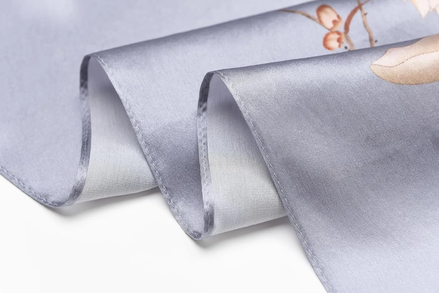 100% Mulberry Silk Scarf - 70'' X 21'' Long Satin Fashion Designer Scarf - Lightweight Wraps with Gift Packed