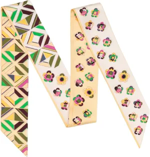 100% Mulberry Silk Scarf for Women Neck, Handbags,Bags, Purse, Hair Head Ribbon Skinny Scarf Silk Headband Scarf