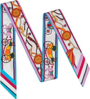 100% Mulberry Silk Scarf for Women Neck, Handbags,Bags, Purse, Hair Head Ribbon Skinny Scarf Silk Headband Scarf