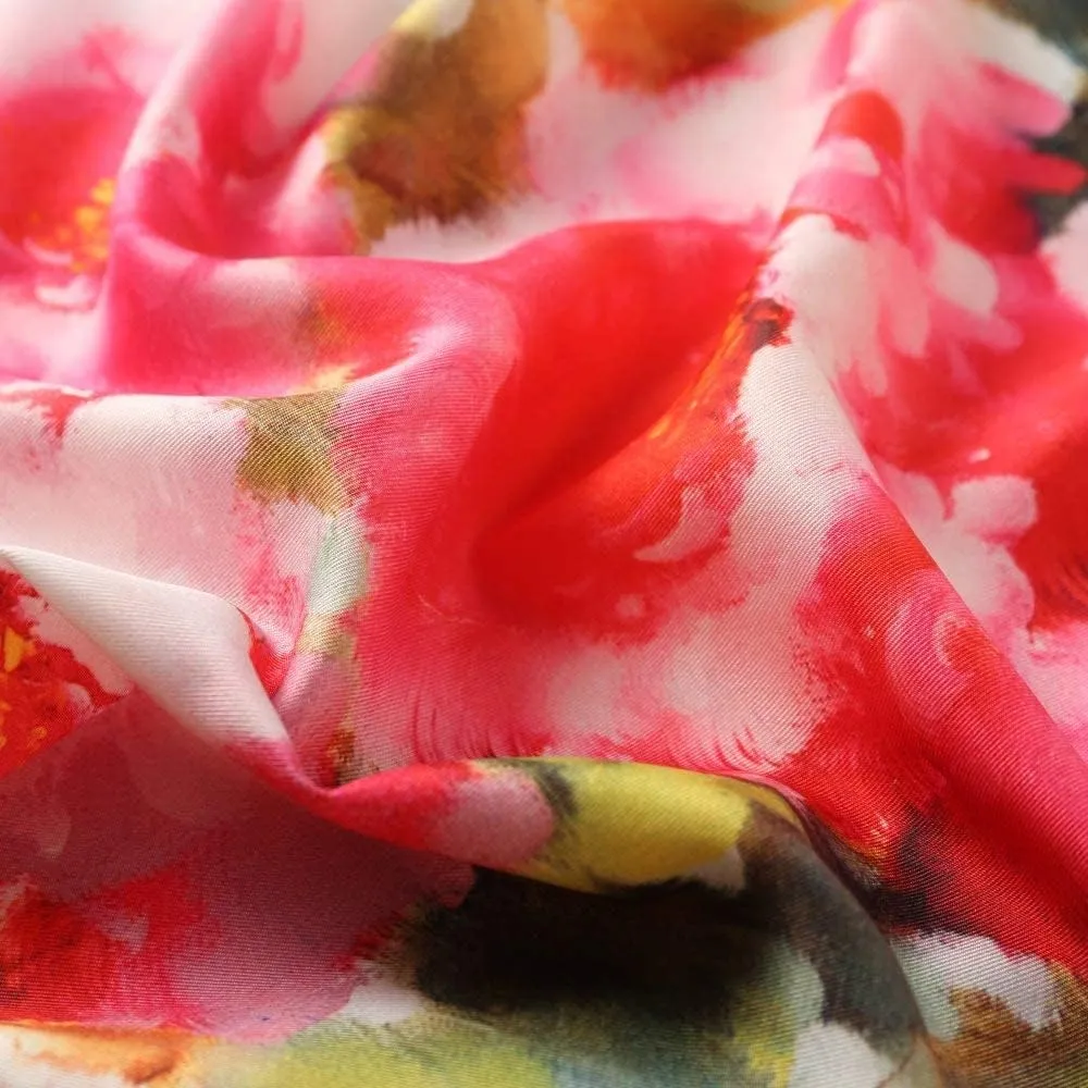 100% Mulberry Silk Scarf-Printed or Solid Color 35” Square Large Silk Hair Head Wrap Scarf With Gift Box Package