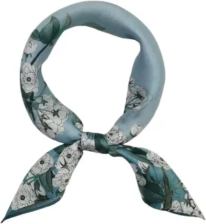 100% Mulberry Silk Scarfs for Women-Lightweight Square Satin Head Scarf-Small Silk Hair Scarf for Sleeping 21"x21"