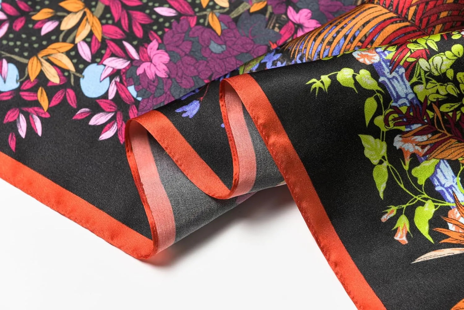 100% Pure Mulberry Silk Scarf 35" Large Square Lightweight Headscarf –Women’s Hair Wraps The shawl-With Gift Packed