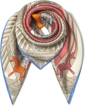 100% Pure Mulberry Silk Scarf 35" Large Square Lightweight Headscarf –Women’s Hair Wraps The shawl-With Gift Packed