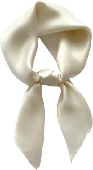 100% Pure Mulberry Silk Square Scarf for Hair-27''x27''- Women Silk Neckerchief Head Wrap Scarf