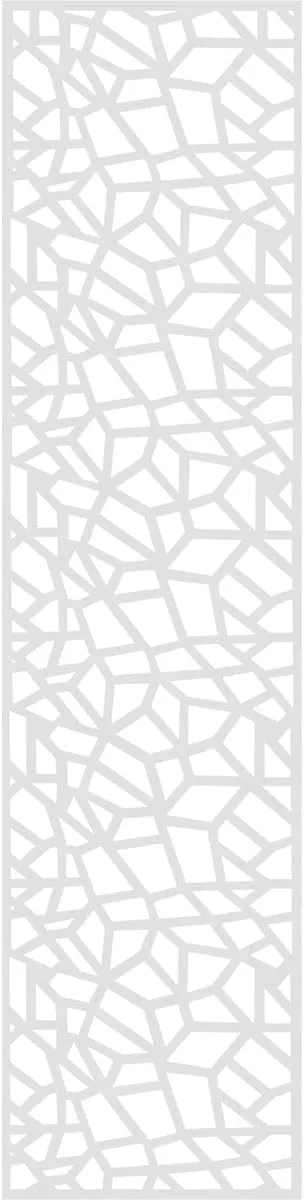 13 3/8"W x 55 3/8"H x 3/8"T Fenton Decorative Fretwork Wall Panels in Architectural Grade PVC