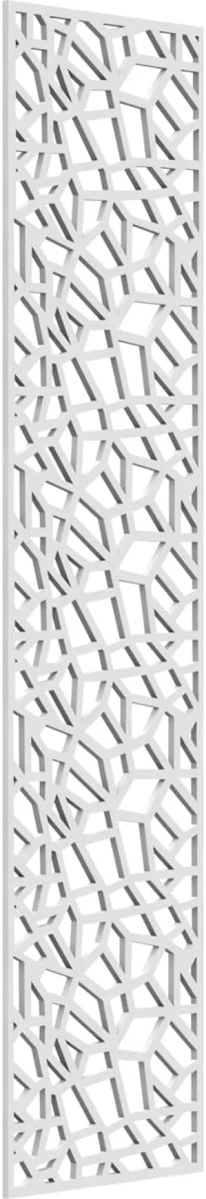 13 3/8"W x 55 3/8"H x 3/8"T Fenton Decorative Fretwork Wall Panels in Architectural Grade PVC