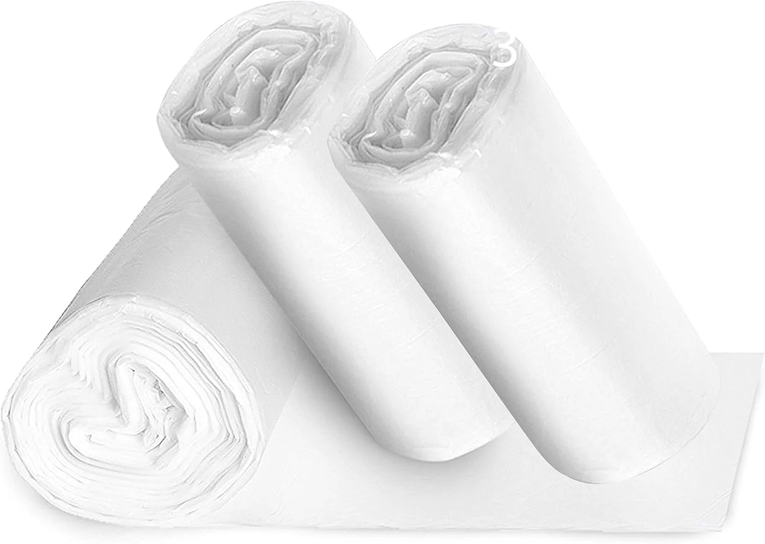 13 Gallon Clear Trash Bags 150 Pack Unscented Tall Kitchen Recycling Garbage Waste Bag