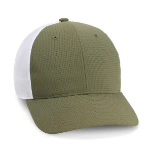 1440M - The Aperture Mesh Back Grid Pattern Performance Cap