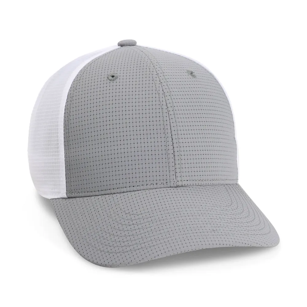 1440M - The Aperture Mesh Back Grid Pattern Performance Cap