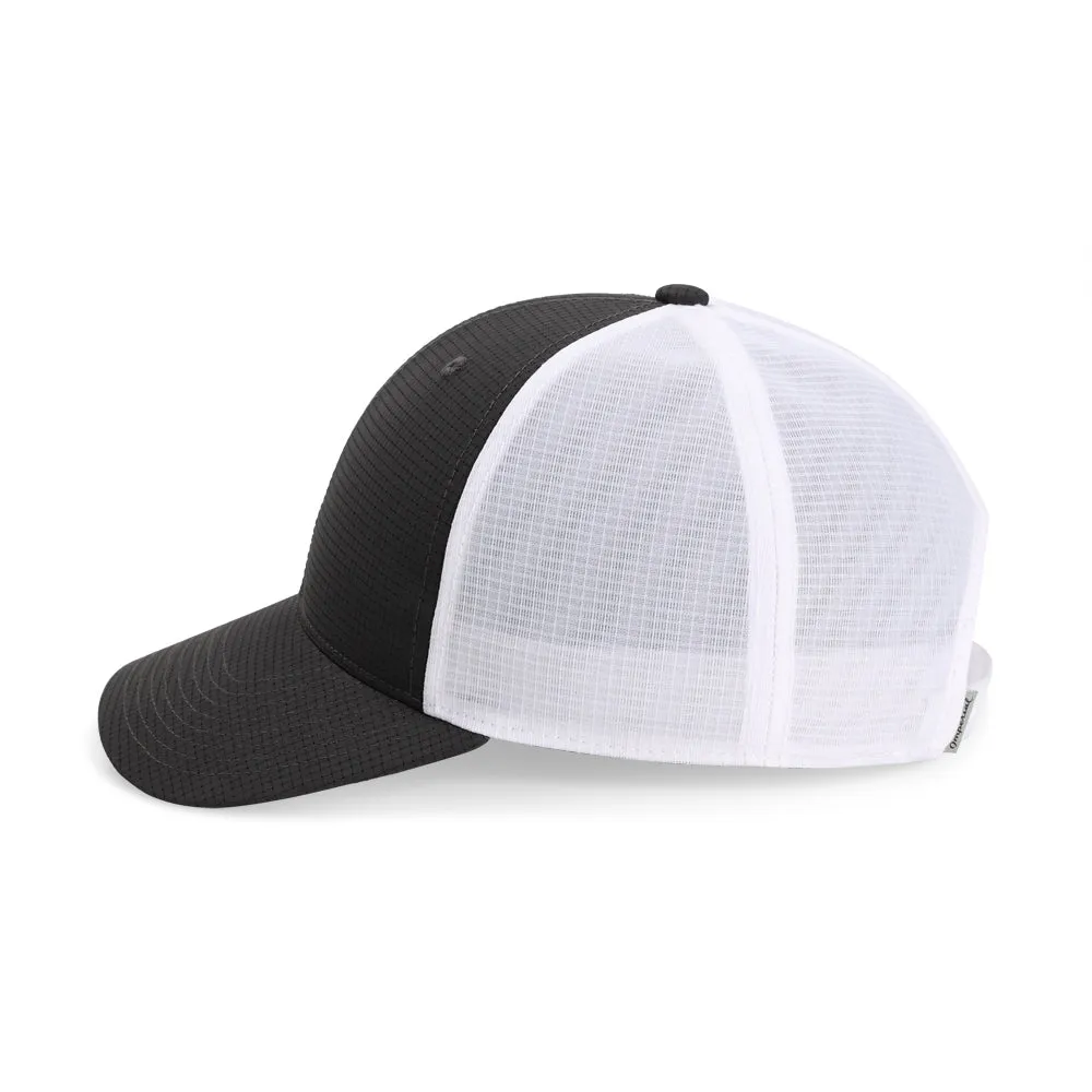 1440M - The Aperture Mesh Back Grid Pattern Performance Cap