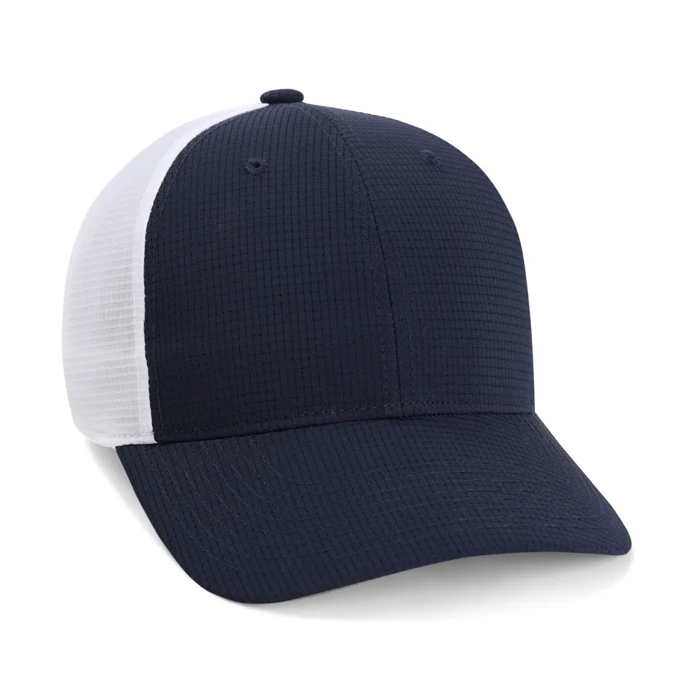 1440M - The Aperture Mesh Back Grid Pattern Performance Cap