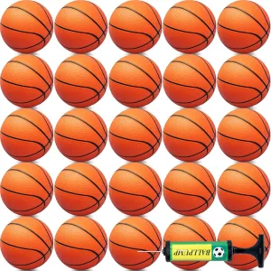 15Pcs 6" Mini Basketball Balls Bulk Small Basketball Set with Pump, PVC Small Basketball for Over The Door Basketball Hoop Games Party Favors Indoor Outdoor Play Adults Kids Pool Beach Basketball