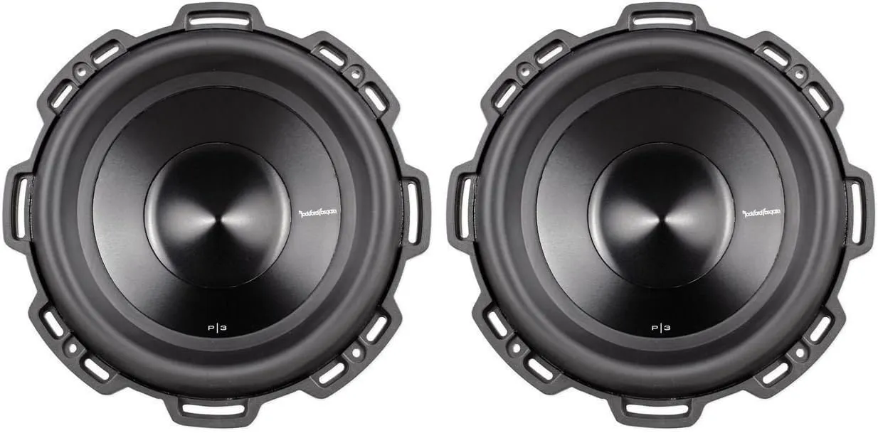 2 Rockford Fosgate Punch P3D4-10 10" 2000 Watt Dual 4 Ohm Car Subwoofers Subs