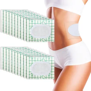 20 Pack Disposable Castor Oil Pack Wrap for Stomach, 8“ x 6” Soft PU FilmCastor Oil Patches for Sensitive Skin, Organic Cotton, Water-Resistant, No Irritation, Anti Leakage，No Wash Castor Oil Pad
