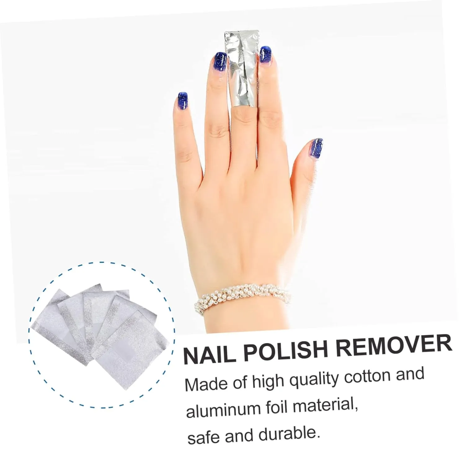 2000 pcs Nail Foil Wraps Gel Nail Polish Remover Packs Soak Off Nail Art Removal Easy Soak Off Varnish Cleaner Home Use