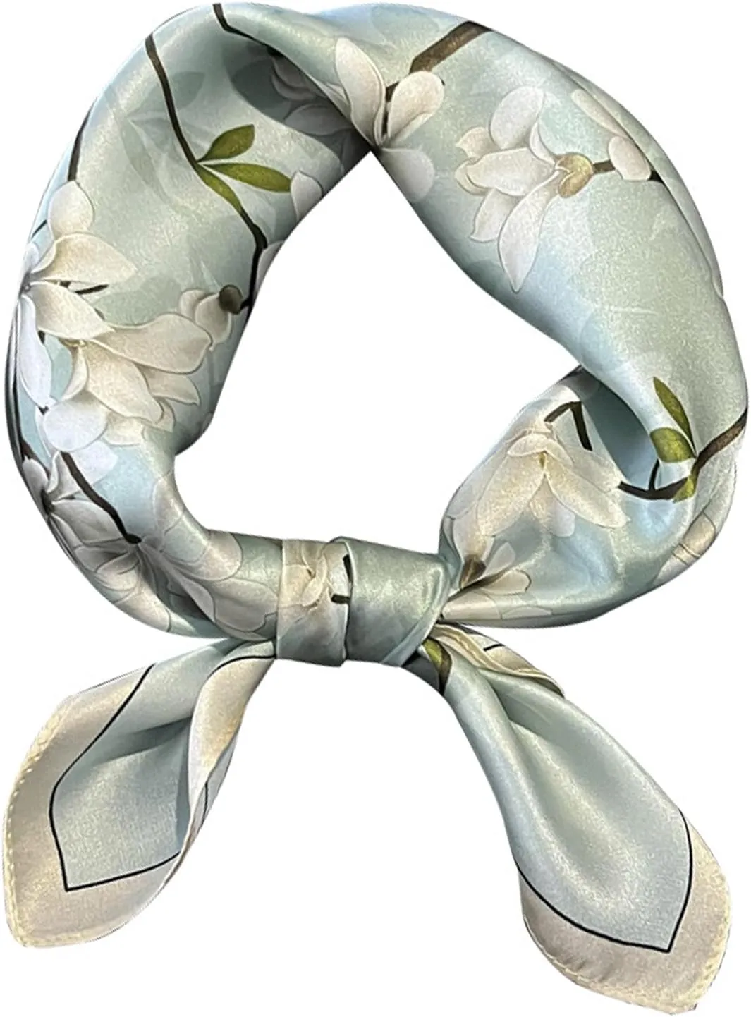 21" Mulberry Silk Scarfs Small Square Scarfs Fashion Neck Scarf Hair scarf Breathable Lightweight for Women Gift Packed