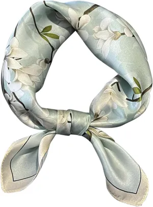 21" Mulberry Silk Scarfs Small Square Scarfs Fashion Neck Scarf Hair scarf Breathable Lightweight for Women Gift Packed
