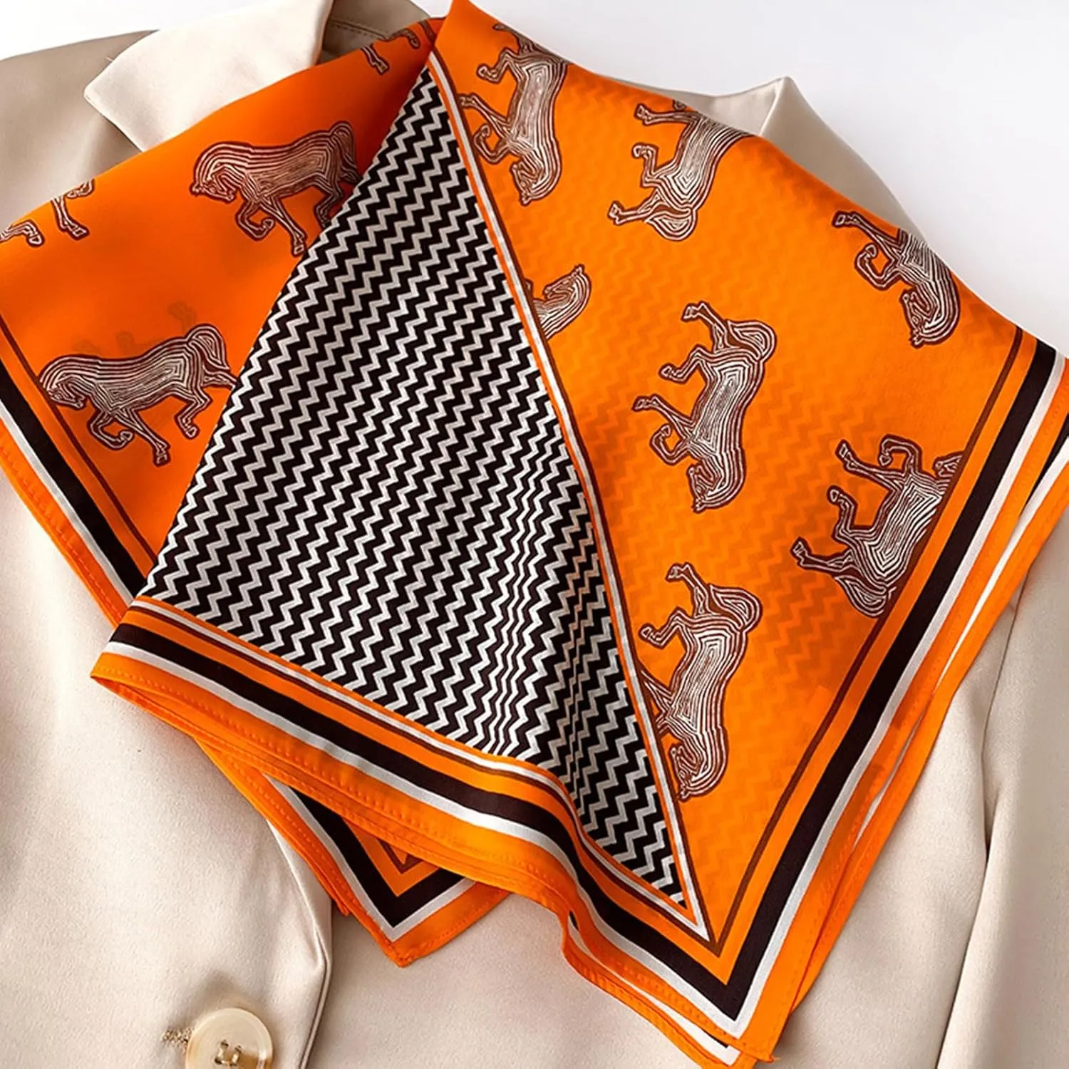 21" Mulberry Silk Scarfs Small Square Scarfs Fashion Neck Scarf Hair scarf for Women Gift Packed