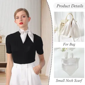 21"x21" Solid Color Mulberry Silk Scarf Silk Hair Wrap Head Scarf Lightweight Square Neckerchief