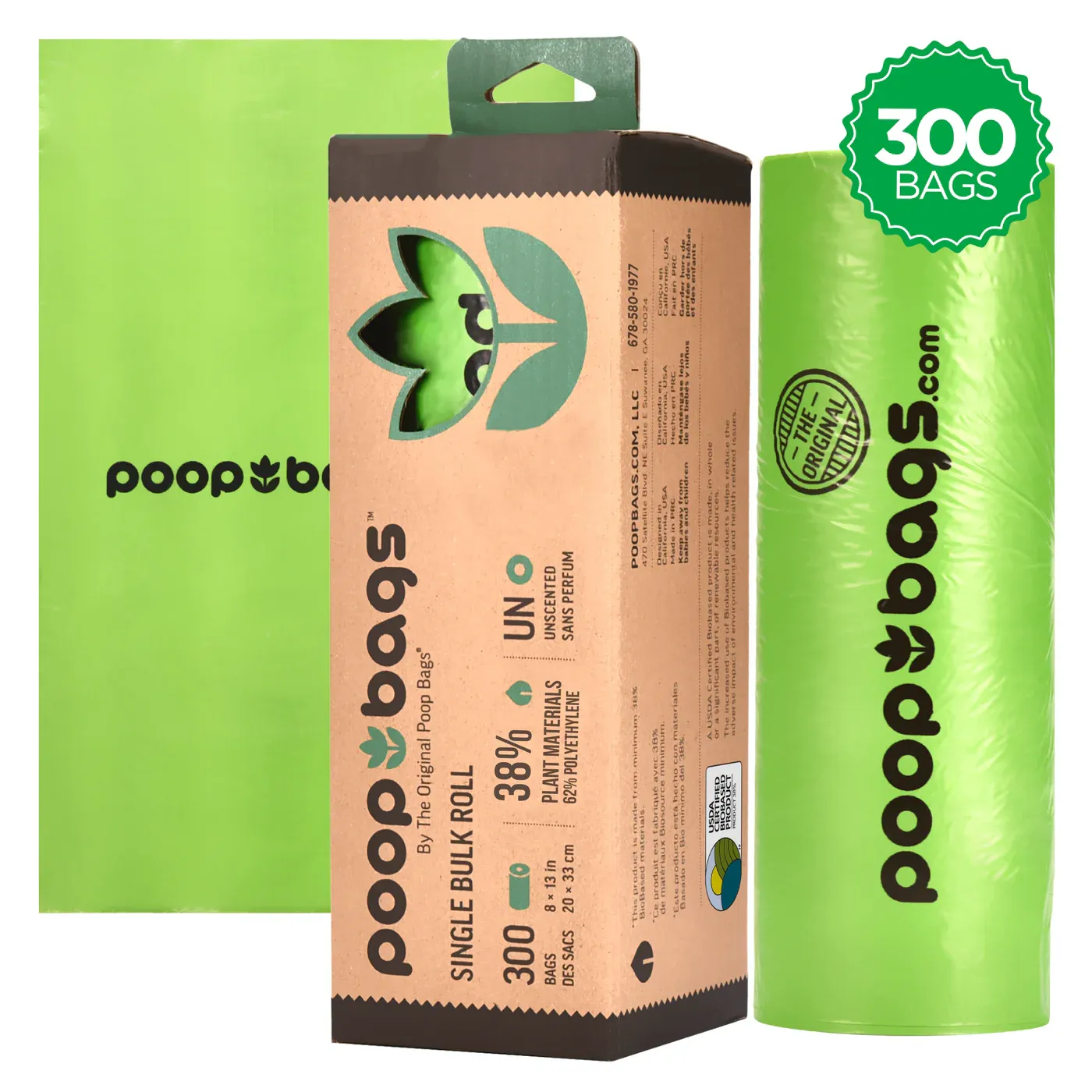 300Ct The Original Poop Bags Bulk Roll