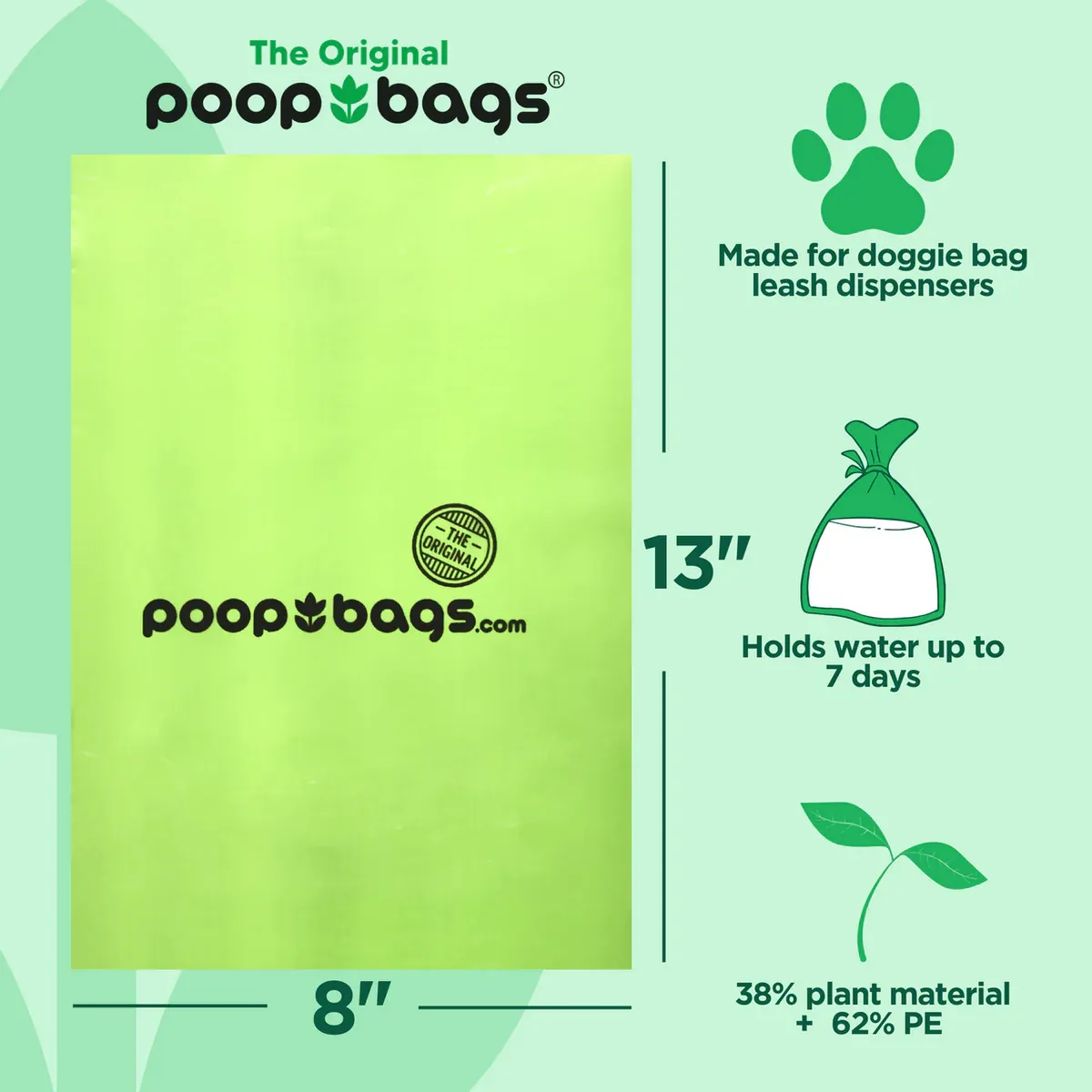 300Ct The Original Poop Bags Bulk Roll