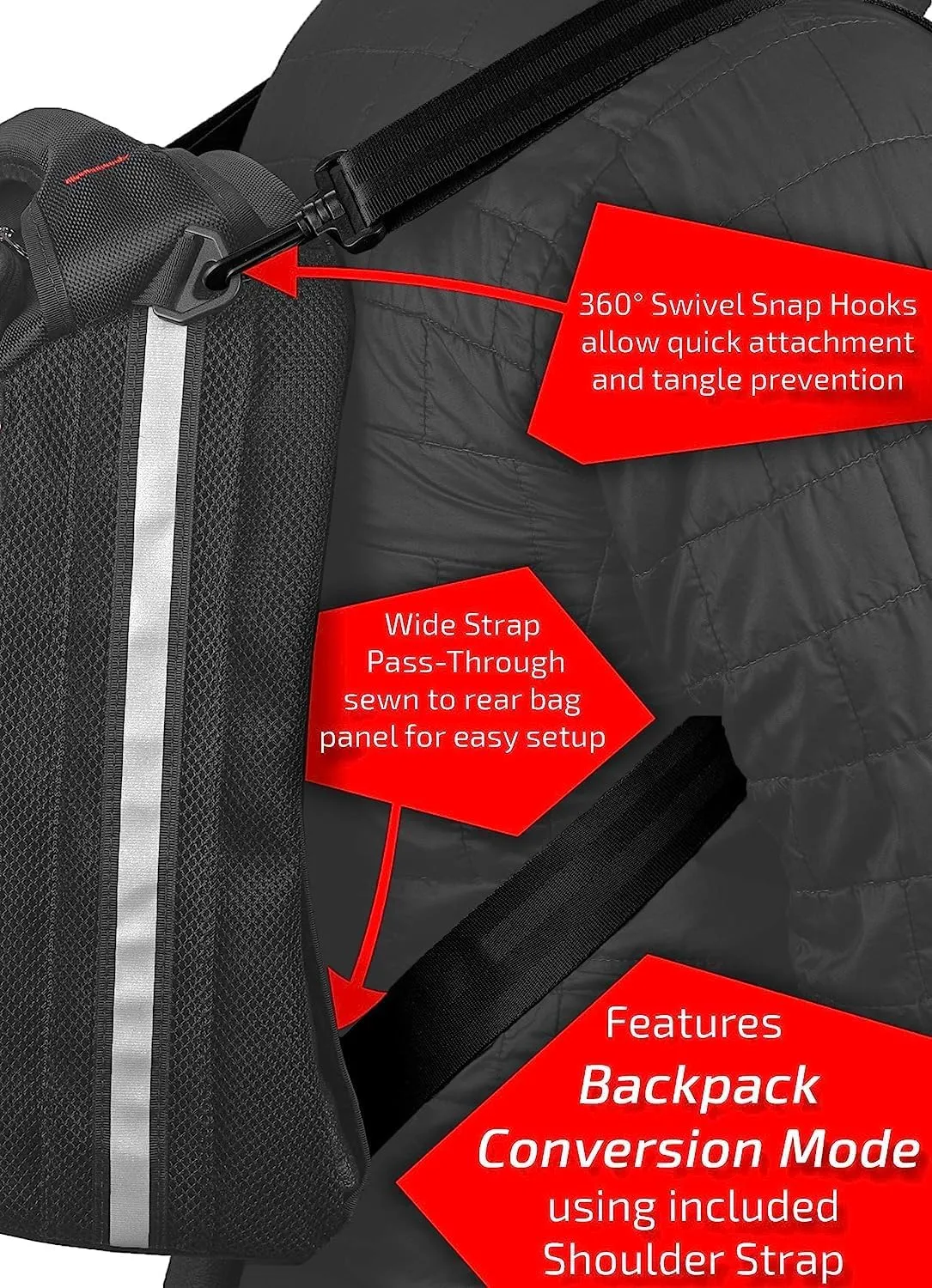 450M Magnetic Tank Bag, Water-Resistant, Tear-Resistant, Industrial Grade Ballistic Nylon with Anti-Scratch Rubberized Polymer Bottom - Red