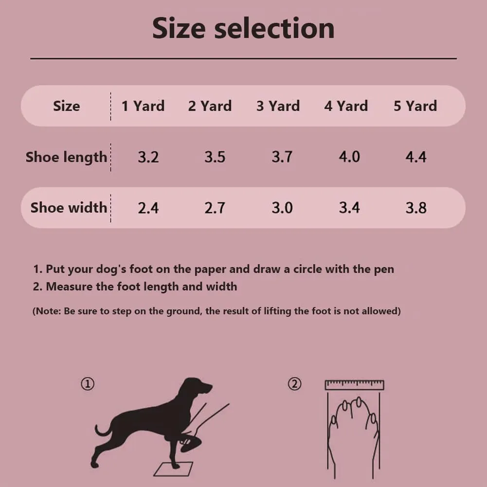 4pcs Dog Shoes, Breathable Mesh Boots, Non-Slip for Small Dogs, Anti-Slip Cats & Puppy Comfortable Booties Lemon Yellow 6-9 Pounds Size 2