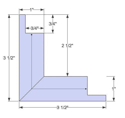 4" PVC Stealth Outside Corner with Rabbeted Edges