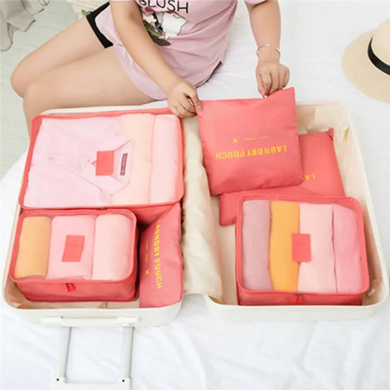 6 PC Easy Travel Packing System