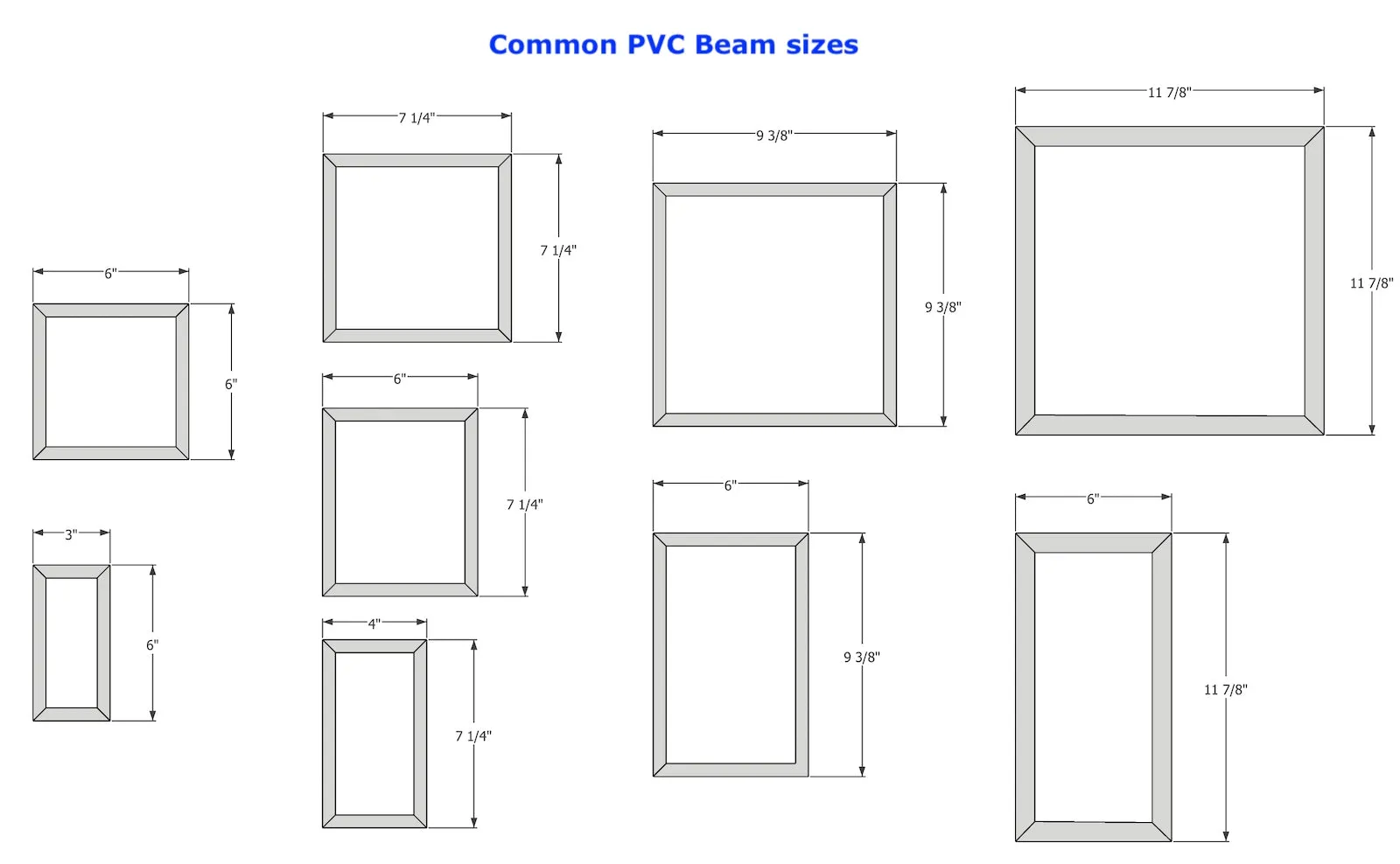 6" PVC Beam