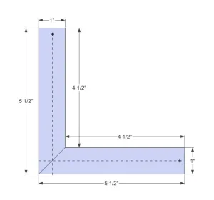 6" PVC Outside Corner with Flat Edges