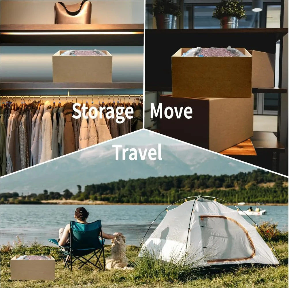 7 Pack Large Space Saver Vacuum Storage Bags for Clothing Travel, Vacuum Seal Compression Bags for Clothes, Packing, Luggage, Blankets, Comforters and Pillows, Hand Pump Included