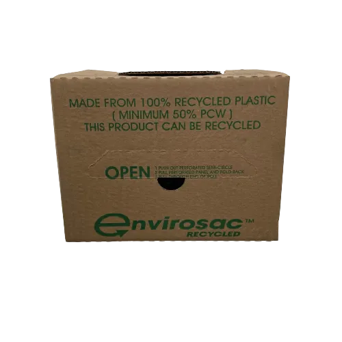 75 x Black Bags on Roll Cube Dispenser 15kg