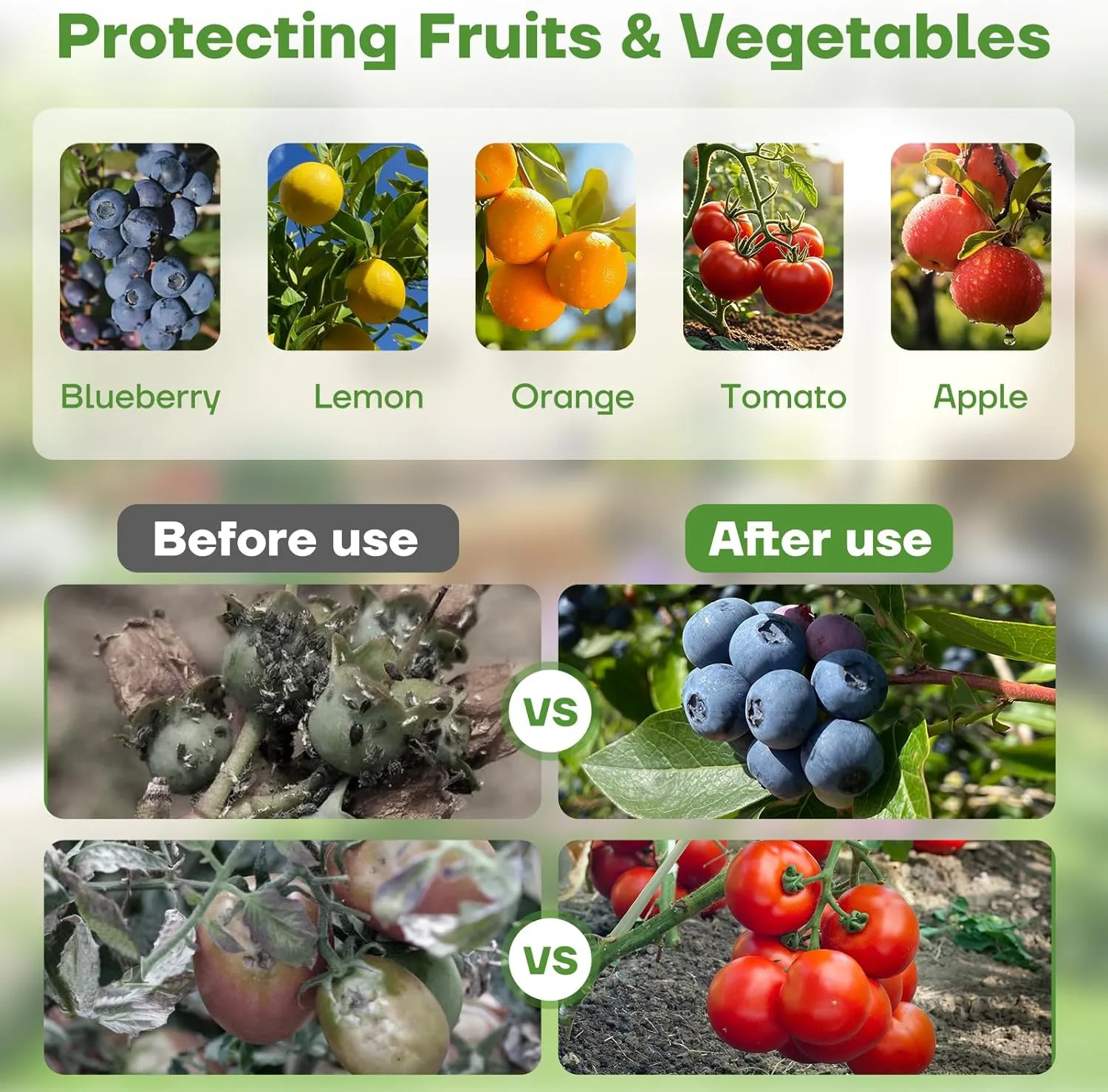 8FT x 8FT Fruit Tree Netting with Zipper and Drawcord, 2Pcs Garden Plant Net Pest Barrier Bag, Insect Bird Mesh Netting Cover for Protect Vegetables Flower Blueberry