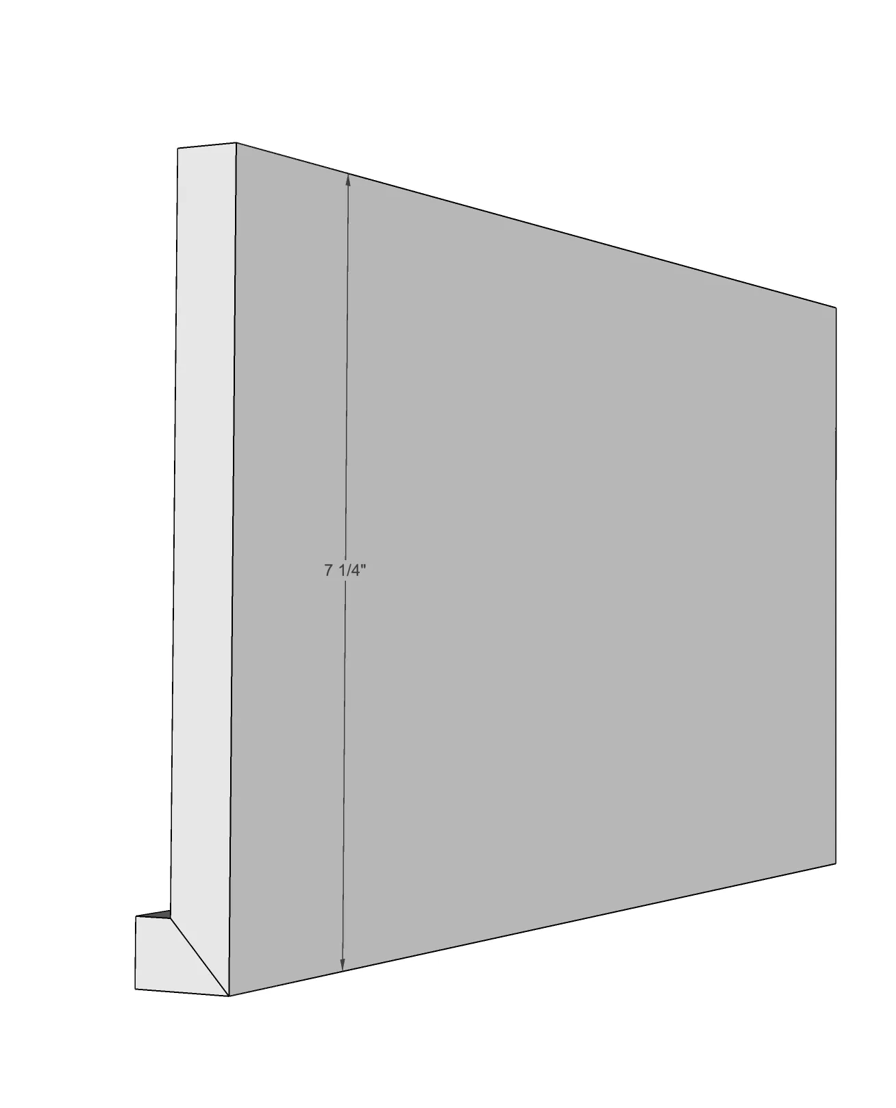 8" PVC Fascia Board