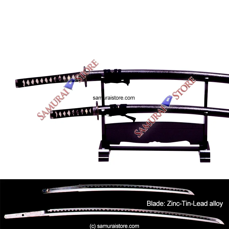 A Pair of Display Replica Sword MATTE BLACK