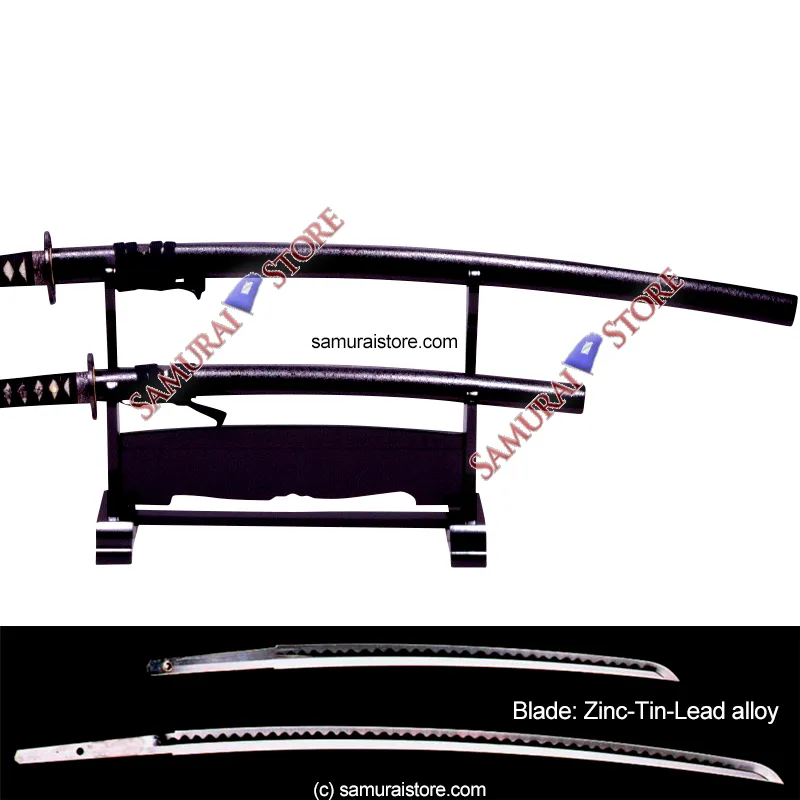 A Pair of Display Replica Sword MATTE BLACK