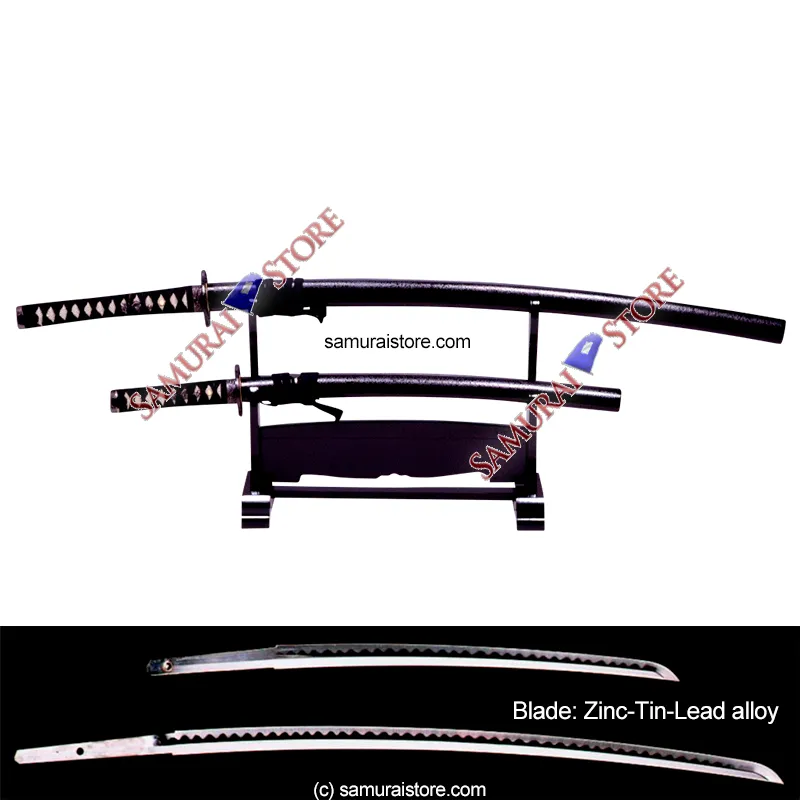 A Pair of Display Replica Sword MATTE BLACK