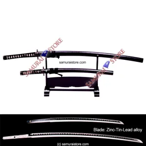 A Pair of Display Replica Sword MATTE BLACK