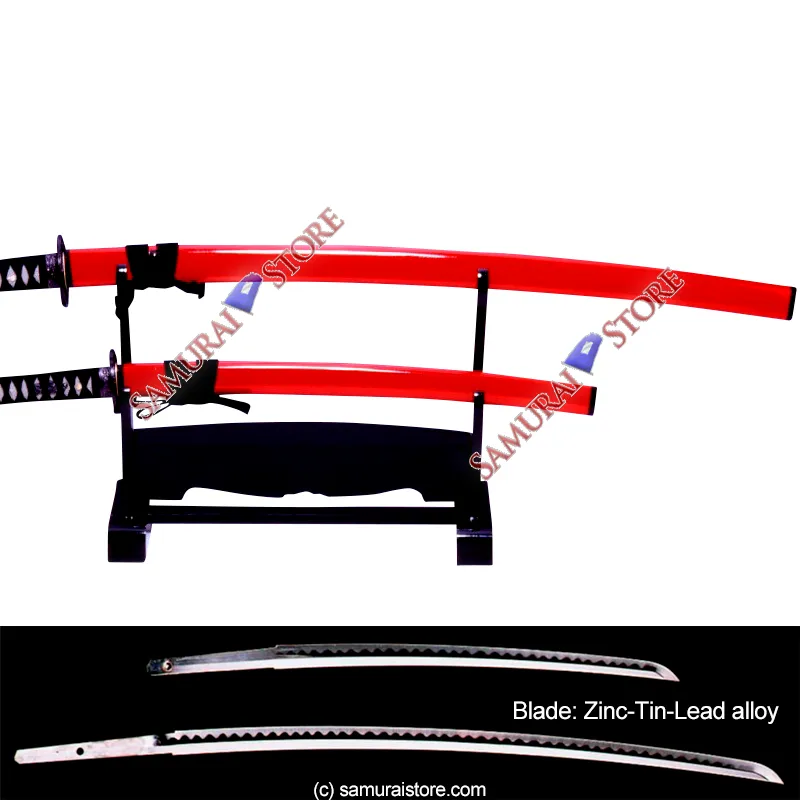 A Pair of Display Replica Sword SANADA RED