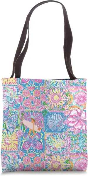 Aesthetic Coquette Collage Preppy Coastal European Summer Tote Bag