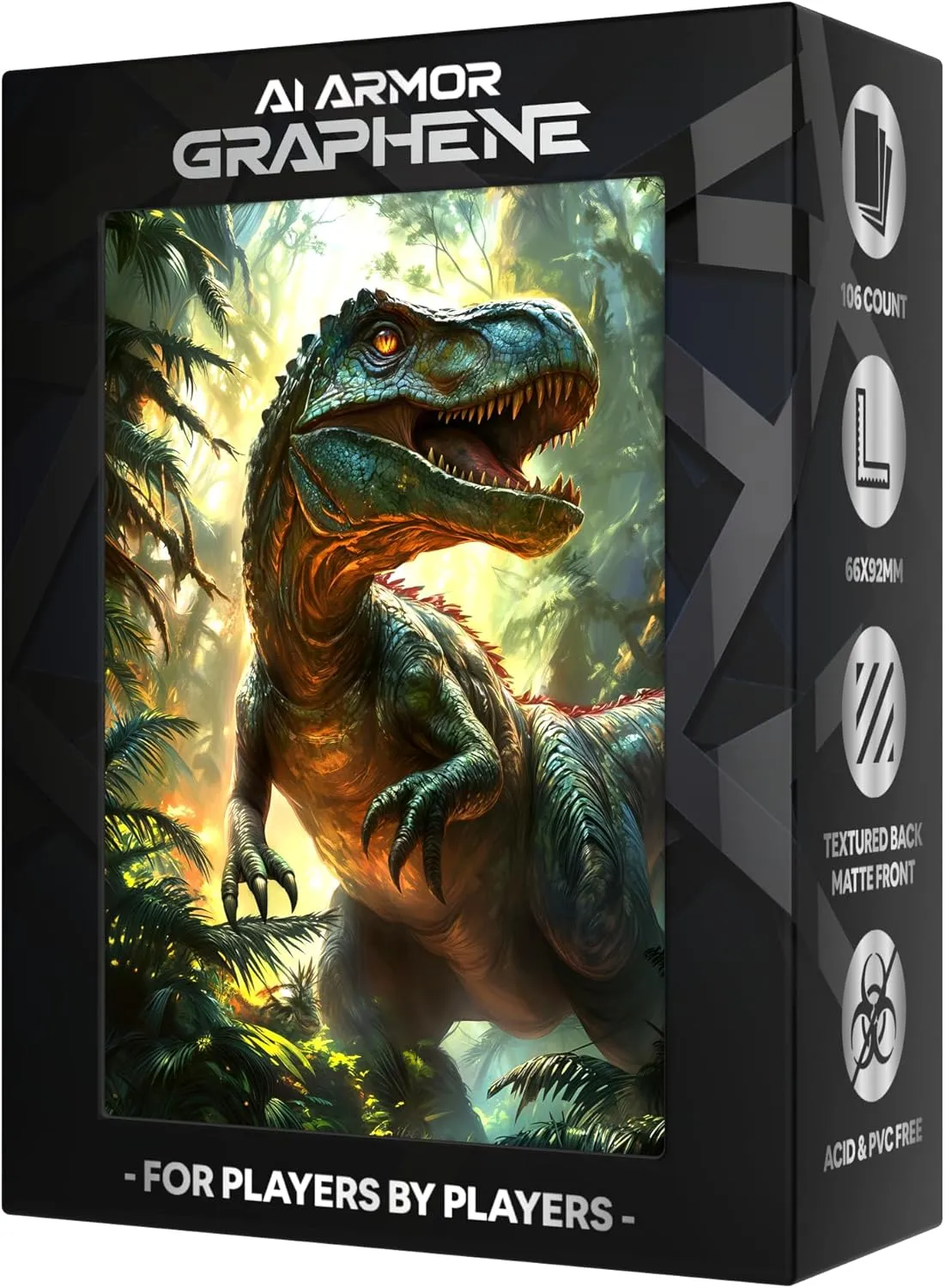 Ai Armor Graphene Series (Dinosaur) - 105ct Textured Matte TCG/MTG Art Sleeves