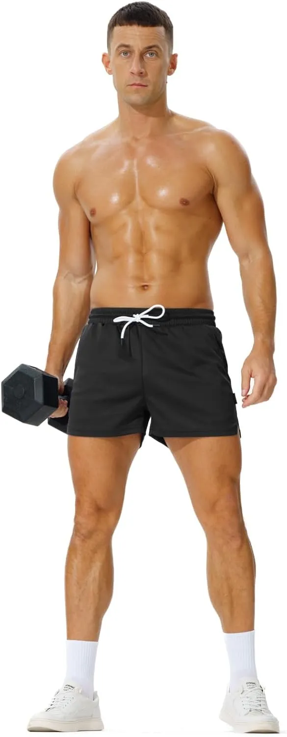 AIMPACT Mens Mesh Running Shorts 3 Inch Quick Dry Gym Athletic Workout Shorts for Men with Pockets