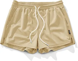 AIMPACT Mens Mesh Running Shorts 3 Inch Quick Dry Gym Athletic Workout Shorts for Men with Pockets