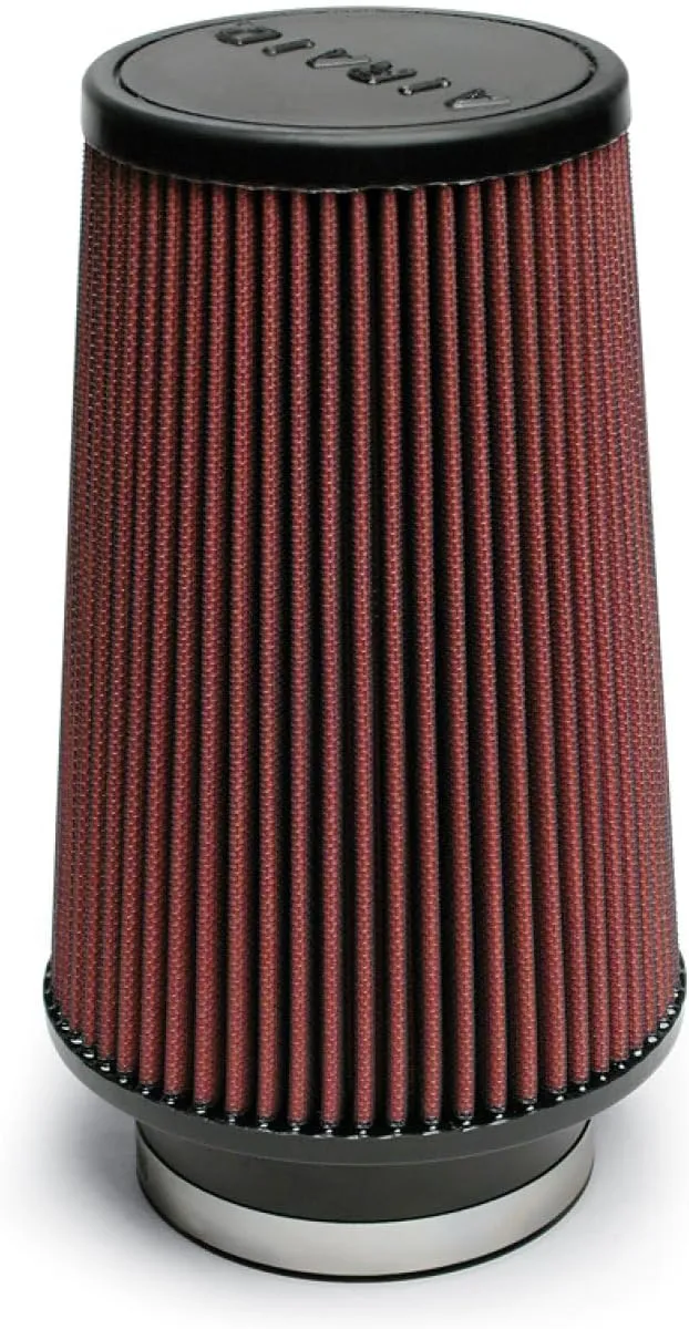 Airaid 700-470 Universal Clamp-On Air Filter: Round Tapered; 4 Inch (102 mm) Flange ID; 9 Inch (229 mm) Height; 6 Inch (152 mm) Base; 4.625 Inch (117 mm) Top